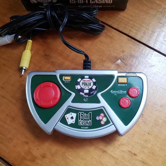 World Series of Poker Plug and Play 15 in 1 Casino Games Handheld System TV View - Picture 2 of 12